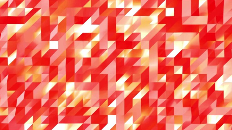 Abstract red 3D geometric pattern. Mosaic metall background for business presentation