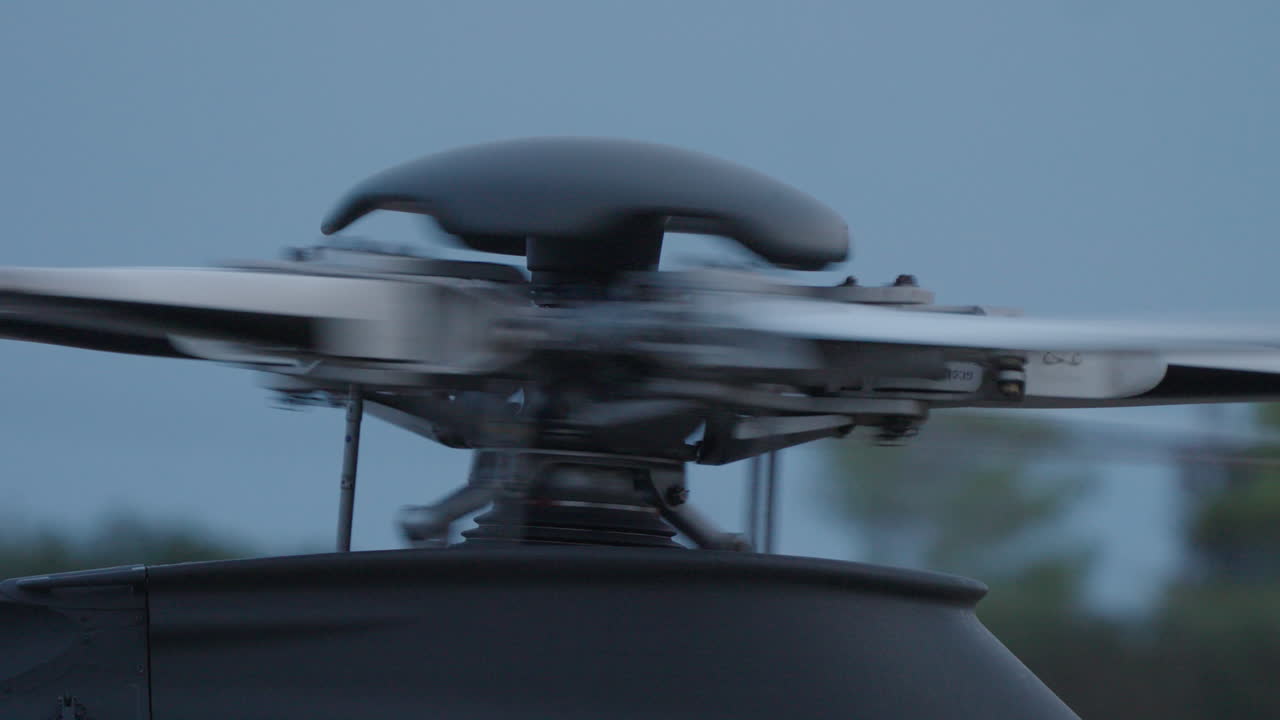 Helicopter rotor in motion
