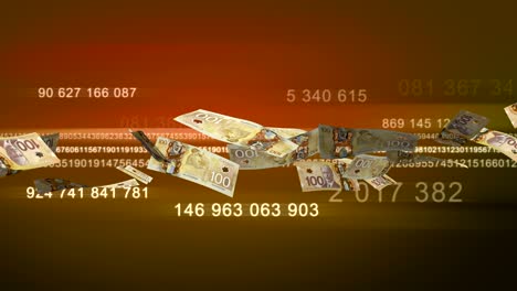 flying canadian dollar