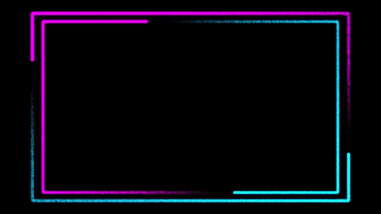 분홍색과 파란색의 네온 경계 빛 배경 - 원활한 애니메이션 루프