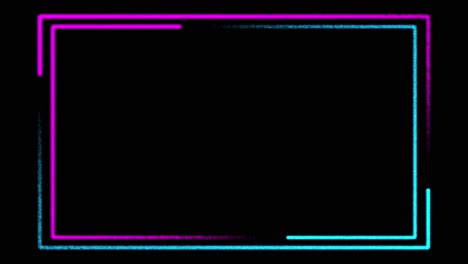 fondo de luz de borde de neón en rosa y azul - bucle de animación sin costuras