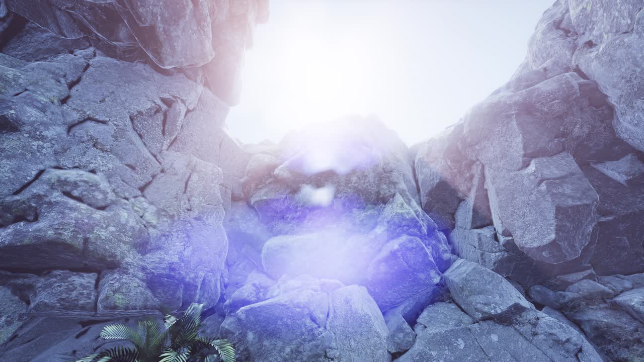 신비한 동굴 안의  ⁇ 빛