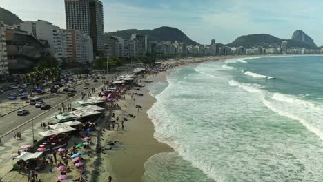 copacabana beach in rio de janeiro