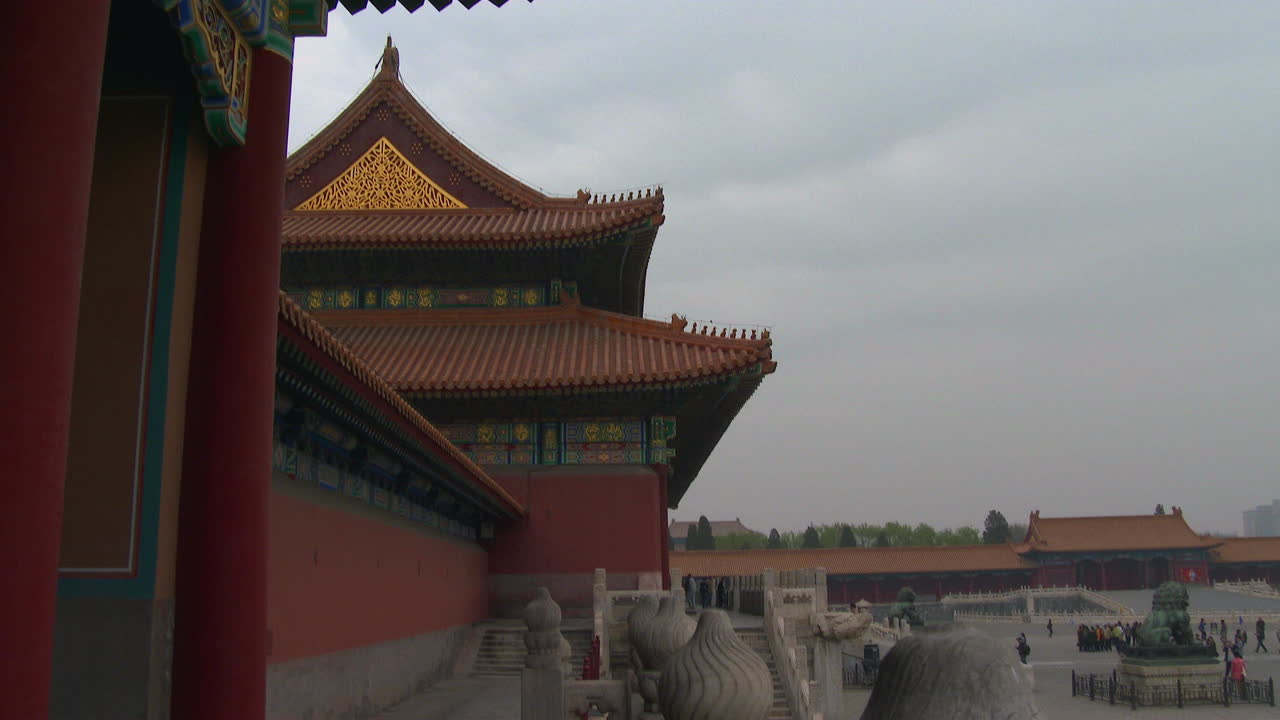 detalle arquitectónico de la ciudad prohibida en beijing china