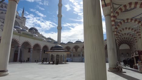 interior de una mezquita en turquía