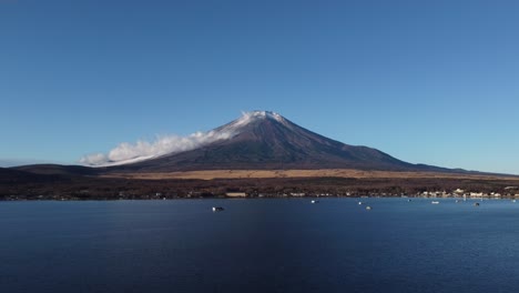 vista aérea del horizonte en mt. fuji