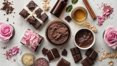 chocolate and rose spa treats