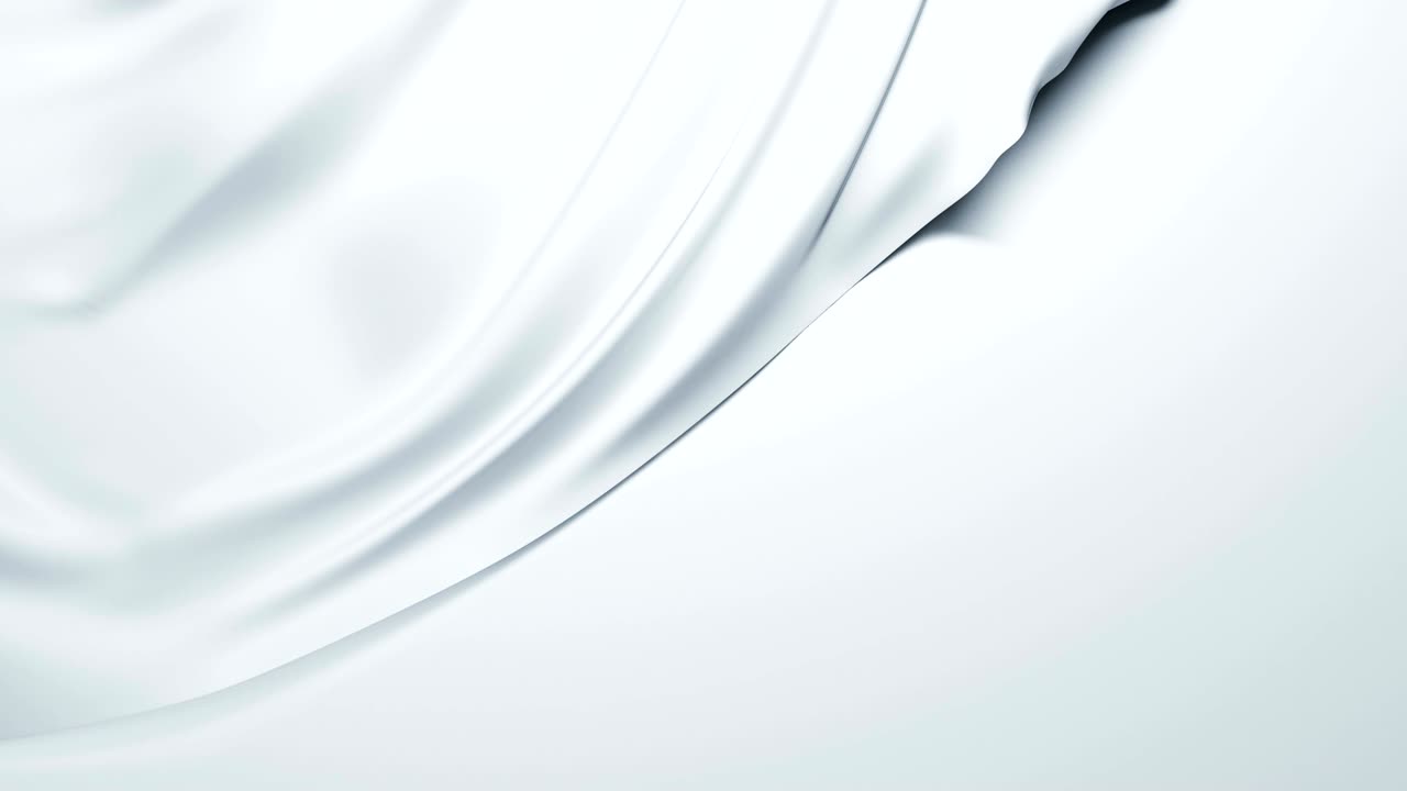 아름다운 색 파동 천이 배경을 열고 날아갑니다. 알파 매트와 함께 루프 된 3d 애니메이션. 추상적인 파동된 실크 천 표면 모션 드러내는 화면.