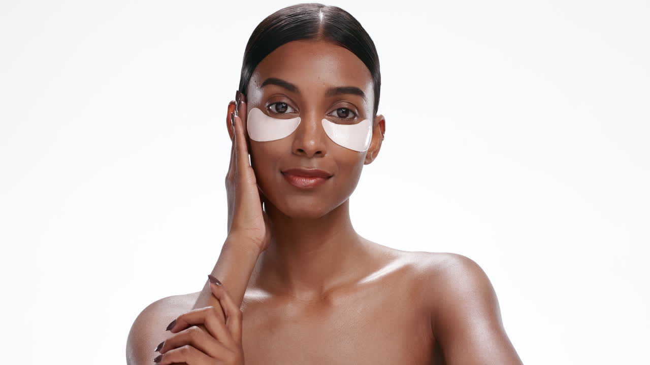 Eye beauty, skincare and woman face with wellness