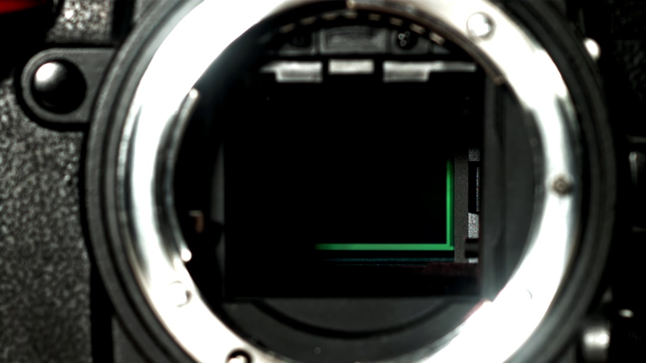 Detailed View of Camera Shutter Mechanism Opening and Closing