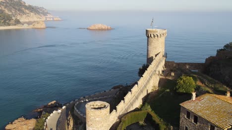 views of tossa de mar in the catalonian coast