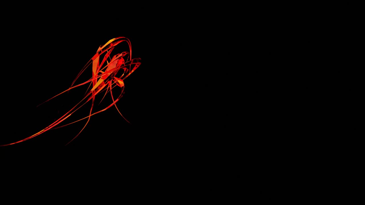 diseño abstracto de llama roja