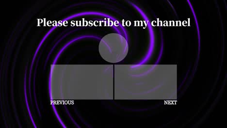 vortex neon end card ending screen motion graphics