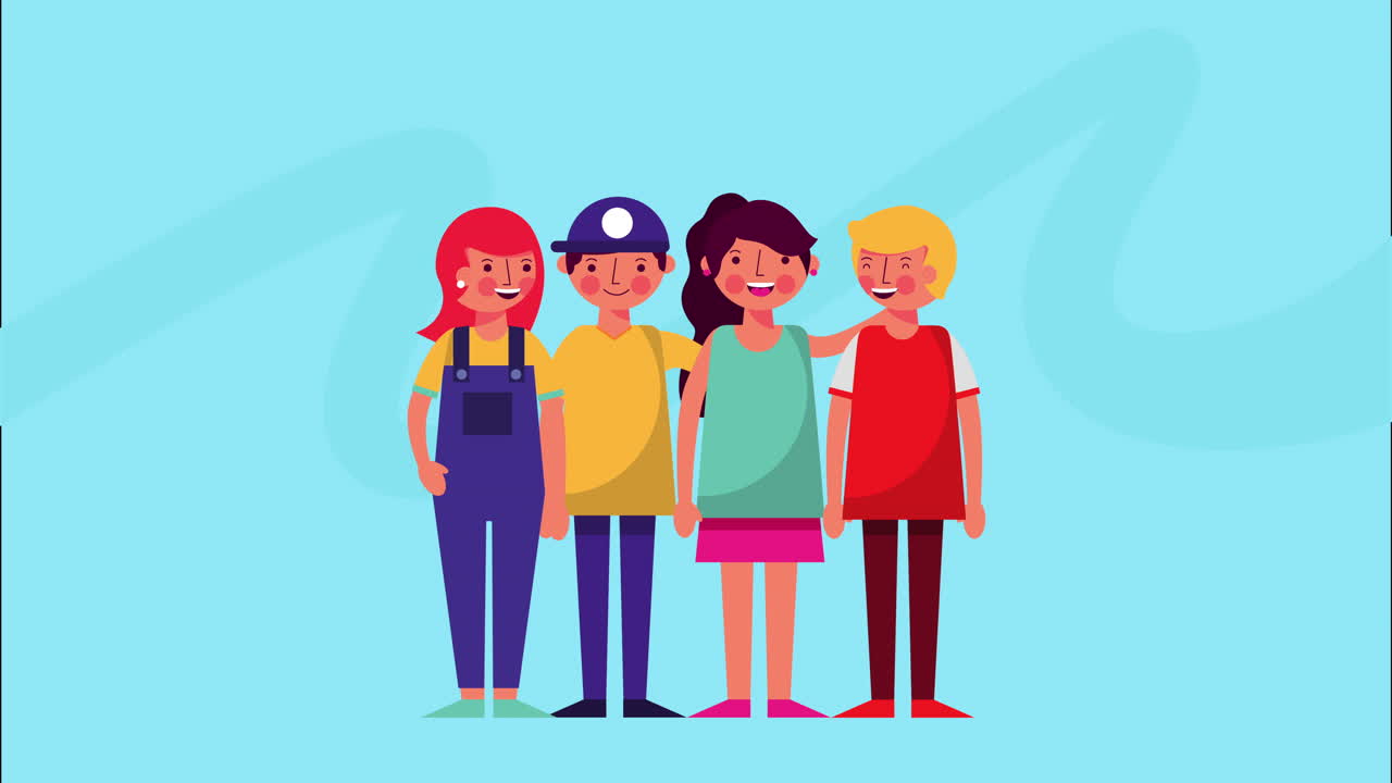 group of best friends characters