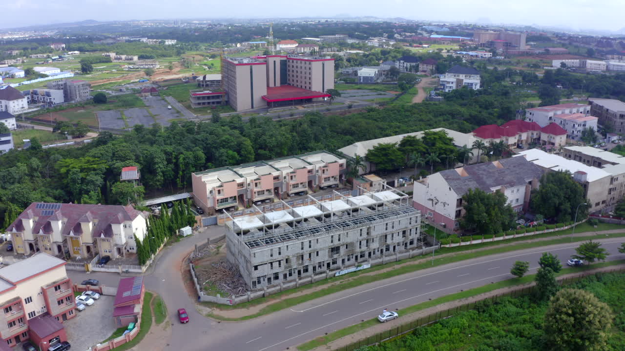 shot of abuja city with good road beautiful view