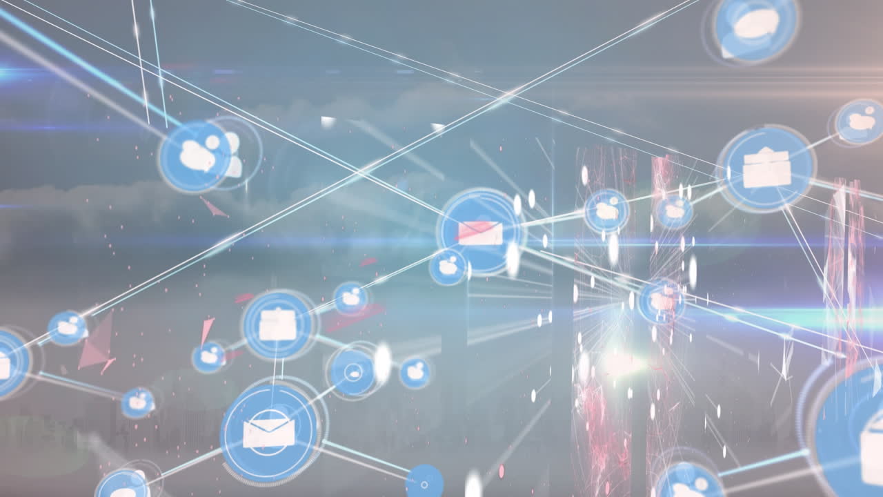 빛과 모양을 통해 연결의 애니메이션