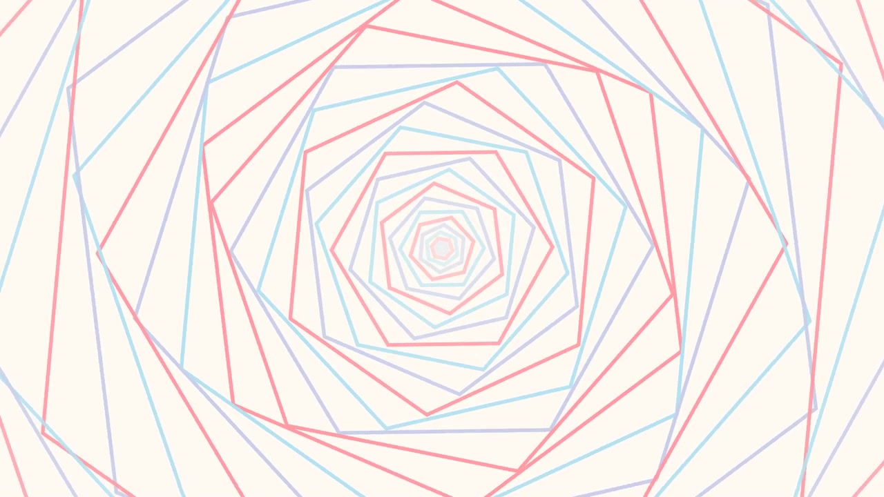 Abstract Rotating Geometric Spiral Animation