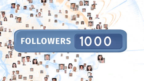 increasing number of global followers