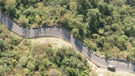 Aerial-Drone-VIew-of-a-road-and-vehicles-from-above