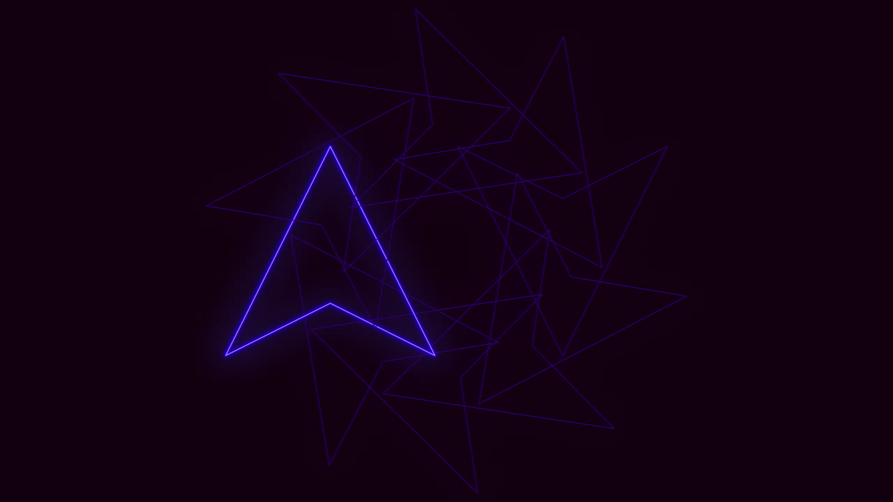 A simple yet striking graphic depicting a glowing blue triangle, suitable for use as a logo or symbol. Clean lines and a modern aesthetic characterize this versatile image