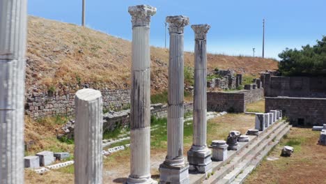 aerial view of the ancient city of asklepion