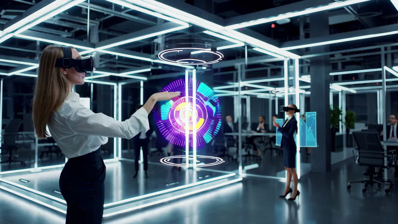 Virtual Reality Business Meeting