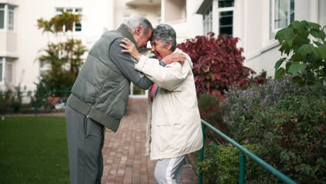 active older couple exercising outdoors