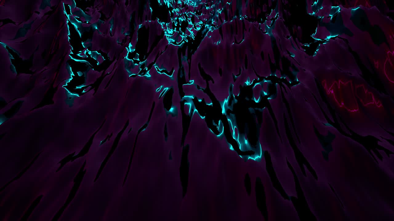 Iridescent landscape, computer generated. 3d rendering abstract backdrop with gradient effect