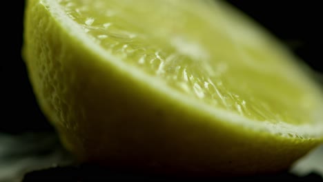 swirling smoke around a lemon wedge blows away