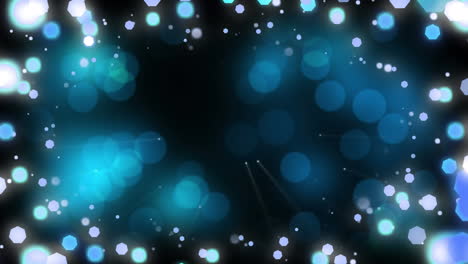 animación de luces de hadas de navidad parpadeando sobre un fondo negro