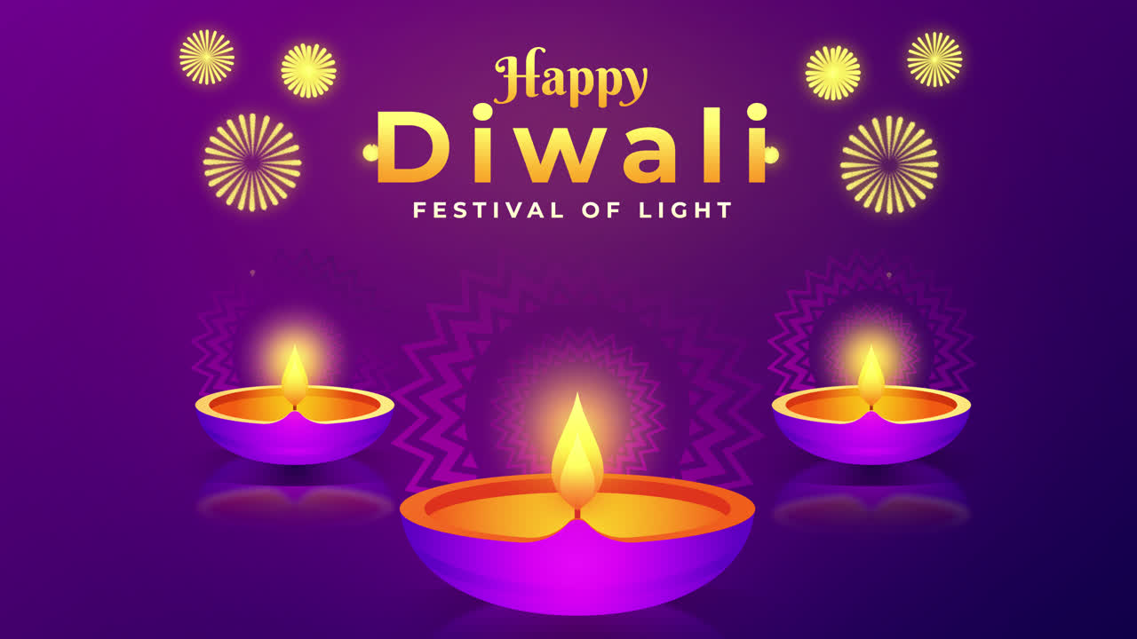 feliz festival de diwali de la luz tarjeta de felicitación