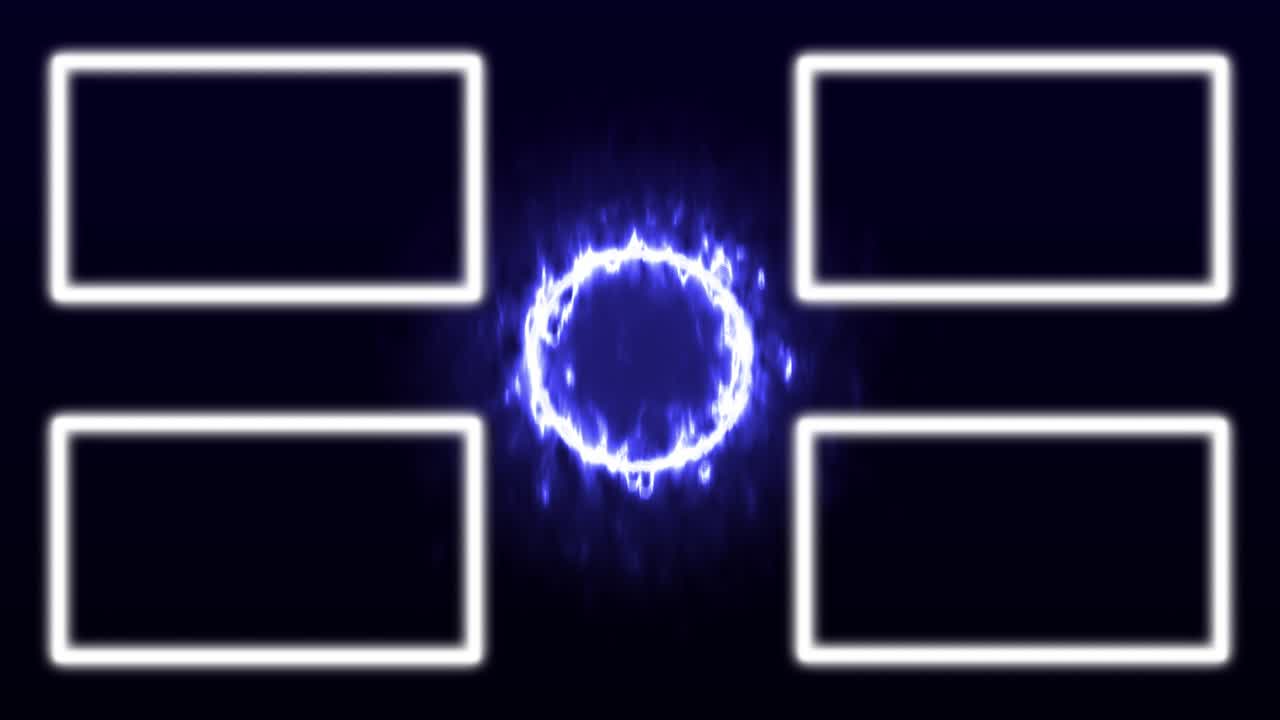 컬러 플레임 엔드 카드 엔딩 스크린 모션 그래픽