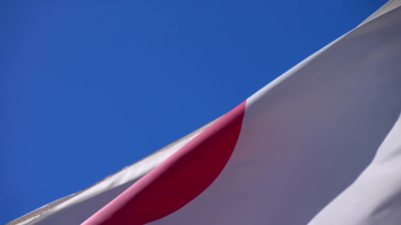 video de la bandera de japón en 4k