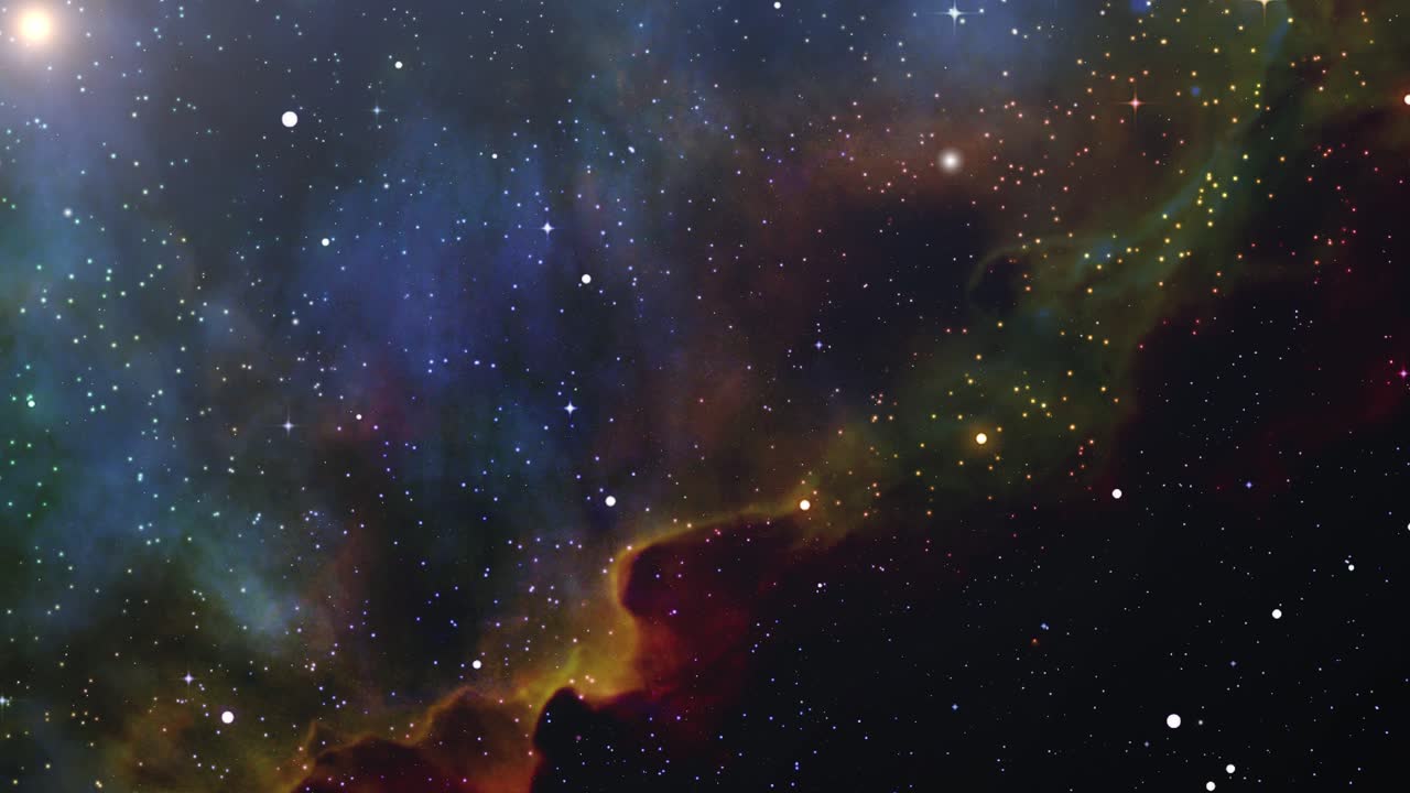 clouds of gas glowing deep in space, ultra HD