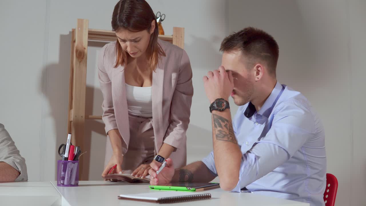 reunión de negocios en curso