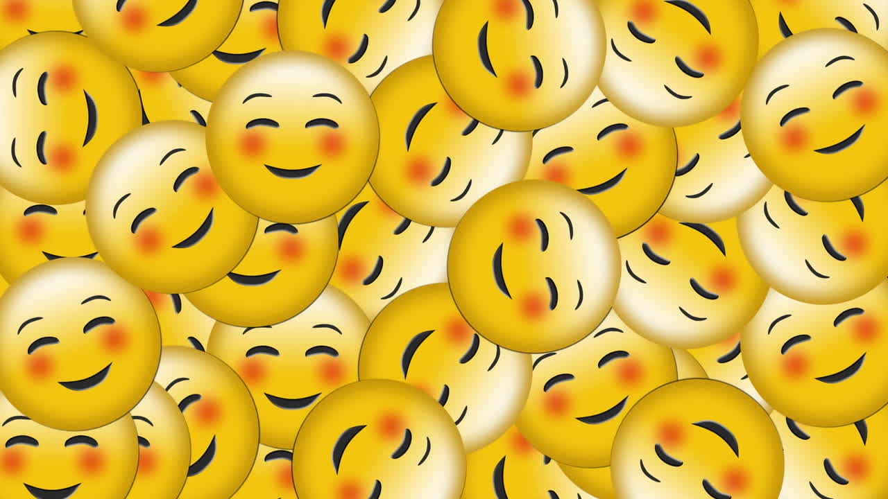 los emoticones están cayendo.