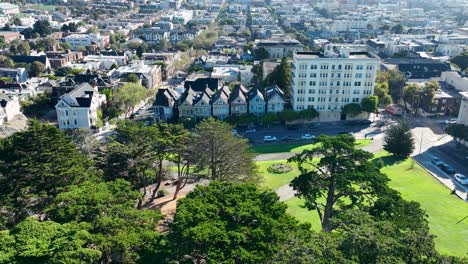 Casas-Victorianas-En-San-Francisco-En-California,-Estados-Unidos.