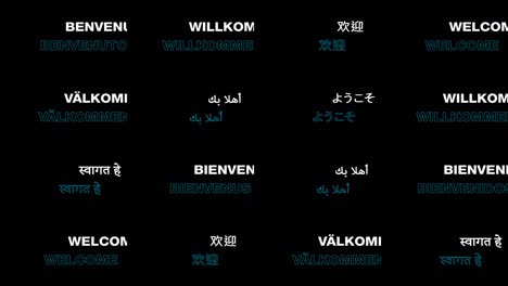 International Welcome Words