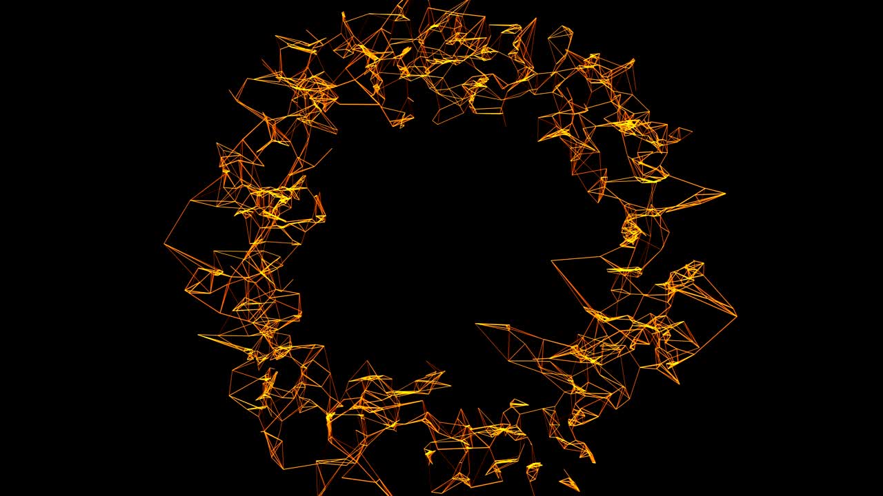 efecto de portal de brillo amarillo, animación en 3d