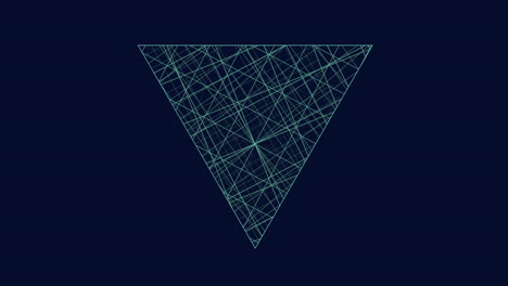 geometric formation intricate triangle constructed with interconnected lines