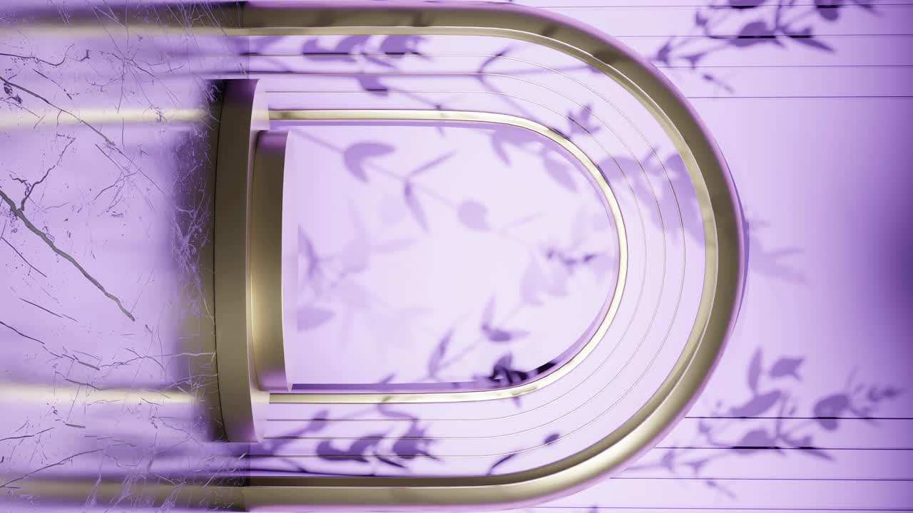 diseño de soporte de exhibición de productos con sombra de hojas de árboles en animación de renderización 3d, sitio web de comercio electrónico venta descuento concepto de hojes de árboles