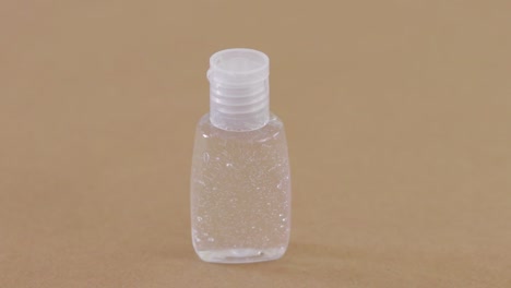 anticabterial gel bottled in a small plastic bottle