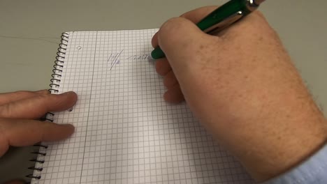 escribiendo una nota