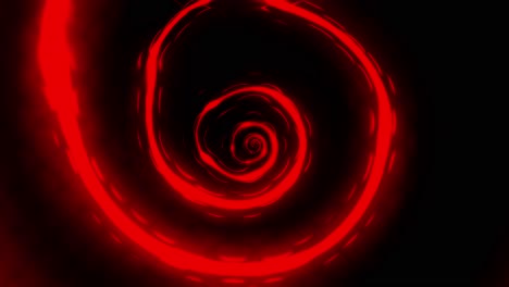 animation of infinite red glowing spiral void