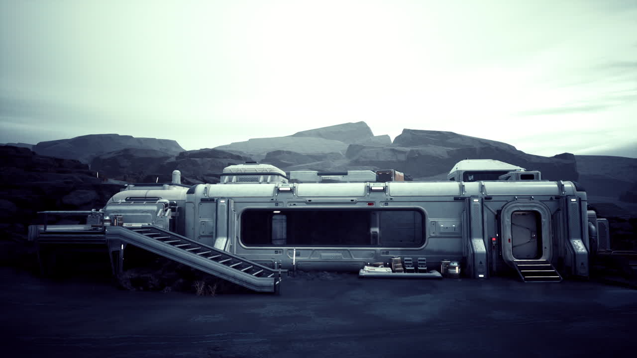 미래의 우주 정거장은 황폐한 행성에 있습니다.