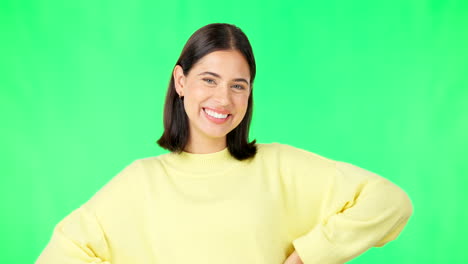 green screen, funny face expression