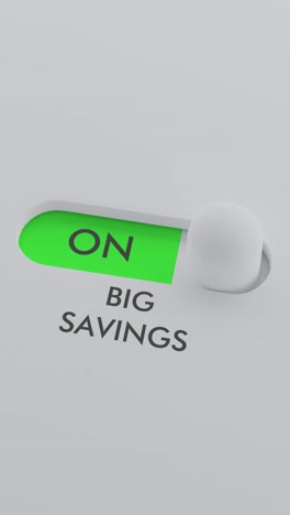 switching on the big savings switch vertical video