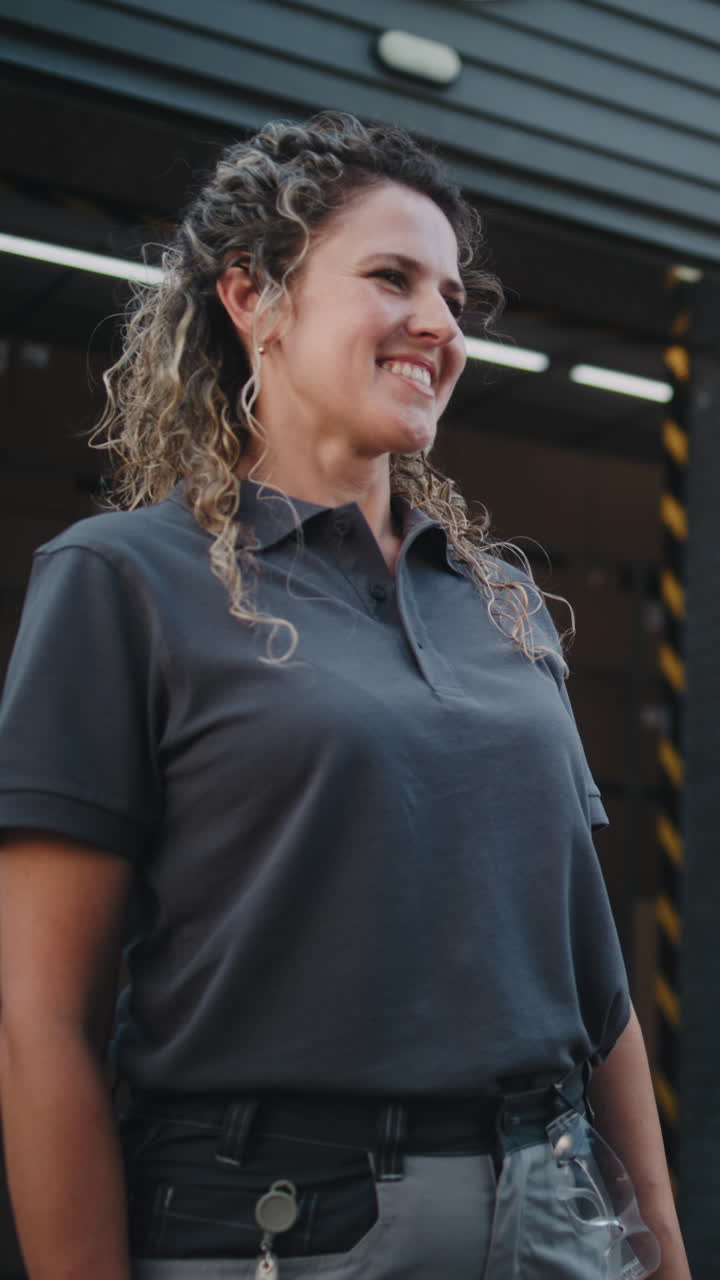 Professional Courier Delivering a Package