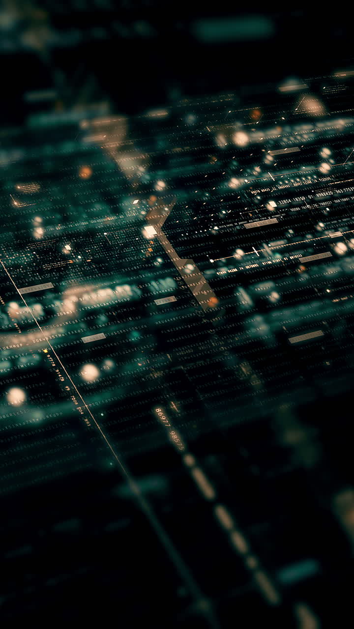 metaverso futurista telemetría de datos digitales de alta tecnología con números encriptados visualización de fondo dinámico para pantalla de formato vertical de escritorio de computadora