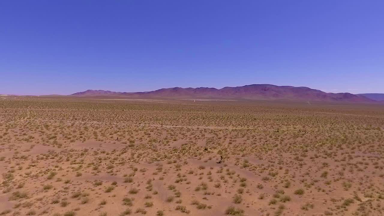 Las Vegas Desert plains by drone
